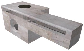 Shallow Type C Inlet W/ 1-Extension