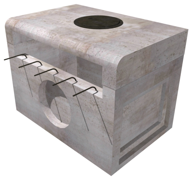 5' Curb Inlet w/4.0 Invert