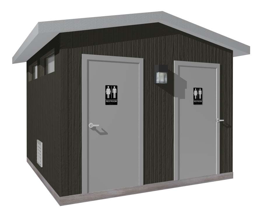 EASI-SET UNISEX RESTROOM 10'-8" x 11'-1"