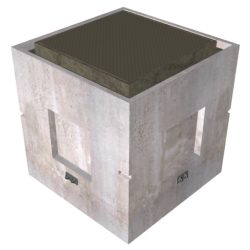 30"x30"x34" Handhole w/Square Frame & Cover