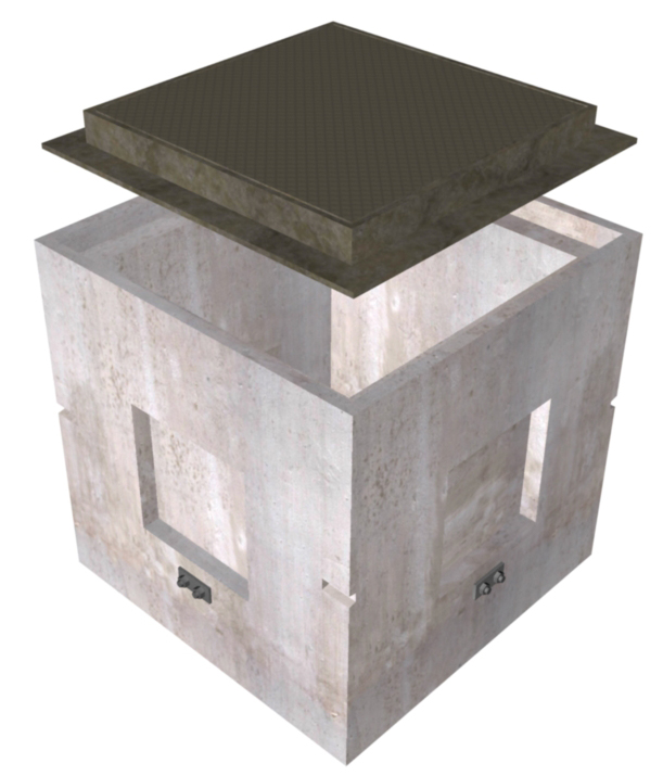 30"x30"x34" Handhole w/Square Frame & Cover - Image 2