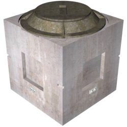 30"x30"x34" Handhole w/Round Frame & Cover