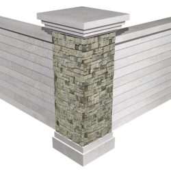 Privacy Sound SierraWall-Ledgestone Columns