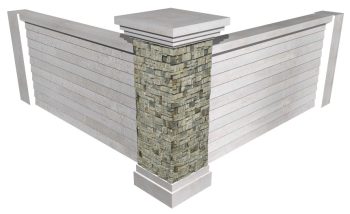 Privacy Sound SierraWall-Ledgestone Columns
