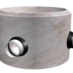 48" Dia. Manhole Base W/ Invert