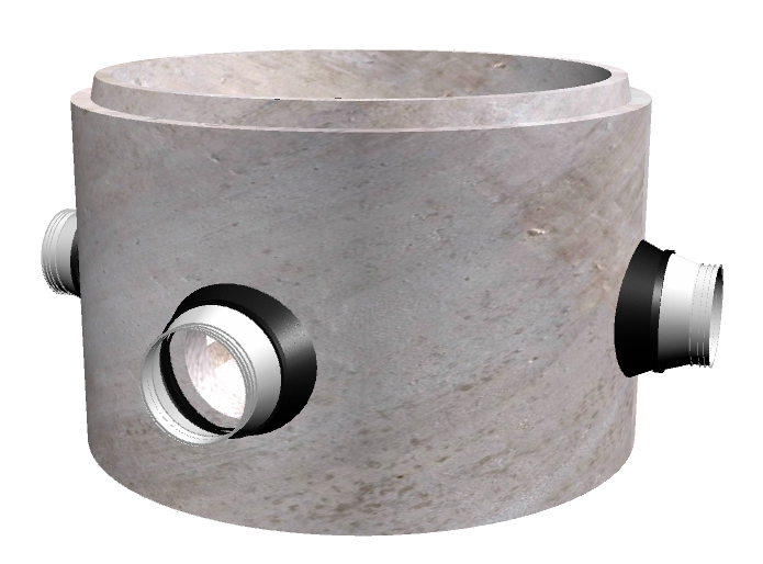 48" Dia. Manhole Base W/ Invert