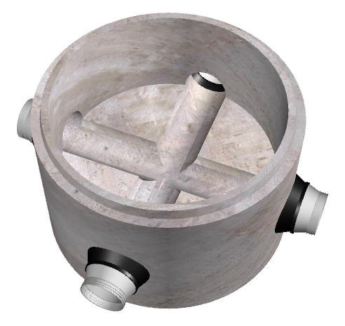 48" Dia. Manhole Base W/ Invert - Image 2