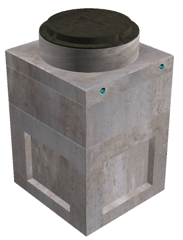 3'x3' Communications Vault w/Manhole