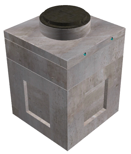 4'x4' Communications Vault w/Manhole