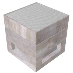 Electrical Pull Box with Riser-3'x3'