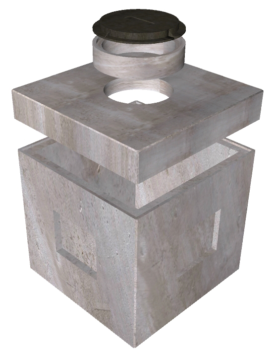 5'x5' Electrical Vault w/MH - Image 2