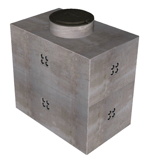 5'x8'-6" Electrical Vault w/MH