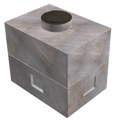 6'x8' Communications Vault w/Manhole