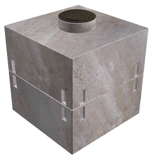 7'x7' Communications Vault w/Manhole