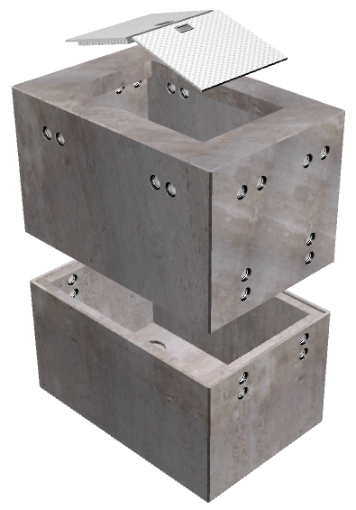 4'x8'x6' AT&T Communications Vault - Image 2