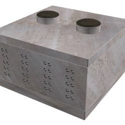 12'x12' Electrical Vault Center Rack w/MH
