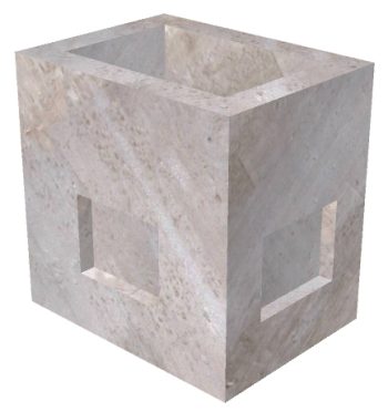 2'x3'x3' Handhole w/Slab/KO