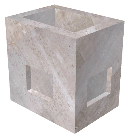 2'x3'x3' Handhole w/Slab/KO