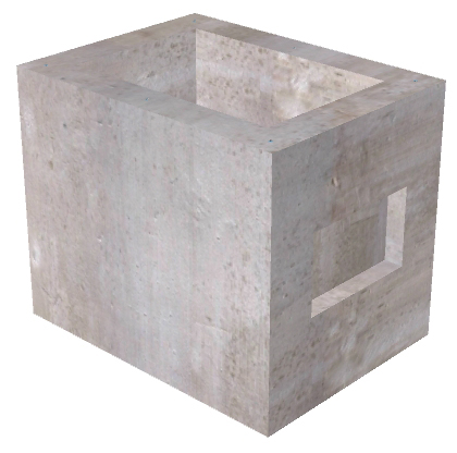 2'x3'x3' Handhole w/KO