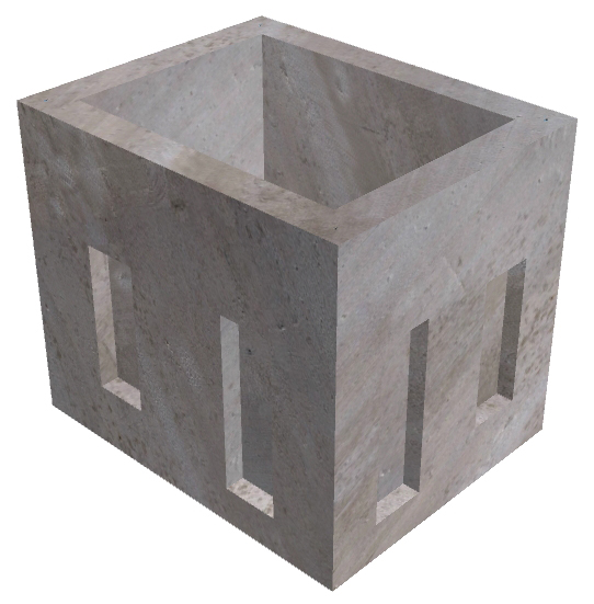 2'x5'x3' Handhole w/Slab/KO