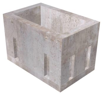 2'x5'x3' Handhole w/Slab/KO