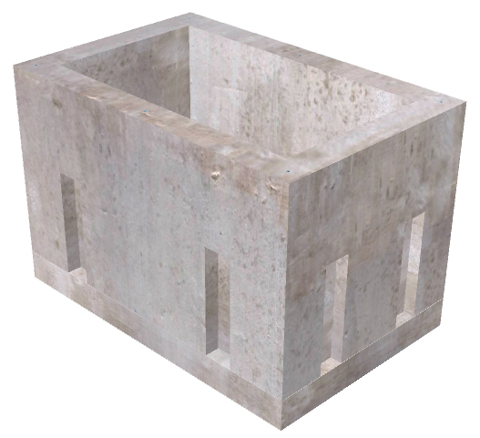 2'x5'x3' Handhole w/Slab/KO