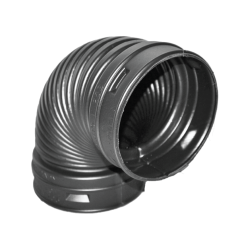 Normandy Corrugated HDPE 3" 90º Elbow - 1/4 Bend (H X H)