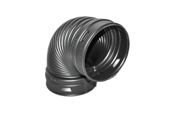 Normandy Corrugated HDPE 3" 90º Elbow - 1/4 Bend (H X H)