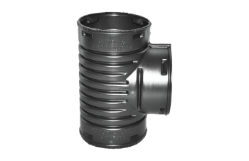 Normandy Corrugated HDPE 3" Straight Tee (H X H X H)