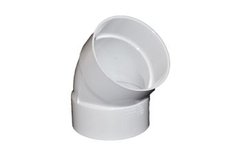 Normandy Solvent Weld PVC 4" 45º 1/8 Bend (H x H)