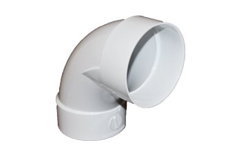 Normandy Solvent Weld PVC 4" 90º 1/4 Bend Long Turn (H x H)