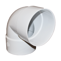 Normandy Solvent Weld PVC 4" 90º 1/4 Bend Short Turn (H x H)
