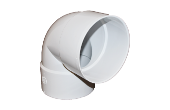 Normandy Solvent Weld PVC 4" 90º 1/4 Bend Short Turn (H x H)