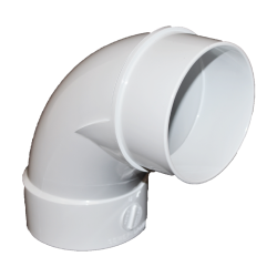 Normandy Solvent Weld PVC 6" 90º 1/4 Bend Short Turn (H x H)
