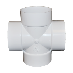 Normandy Solvent Weld PVC 4" Cross (H x H x H x H)