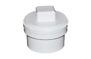 Normandy Solvent Weld PVC 4" Fitting Cleanout with Plug