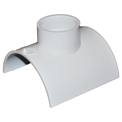 Normandy Solvent Weld PVC 1"-1/2x4" Saddle Tee (DWV HUB x S&D PIPE)